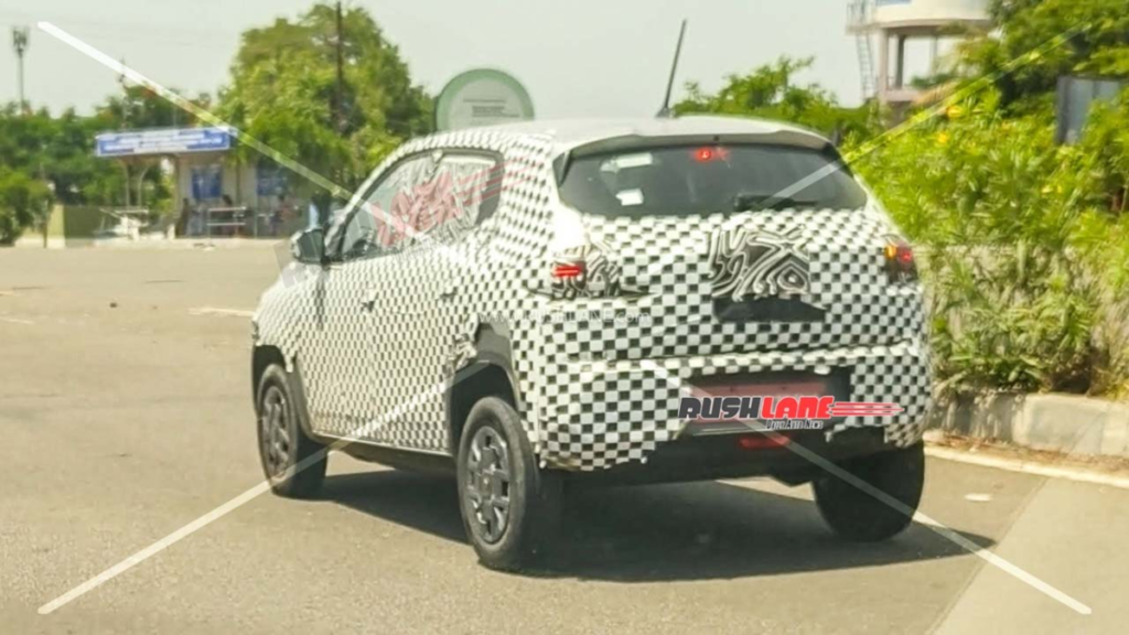 Renault Kwid EV spied (Image: RushLane)